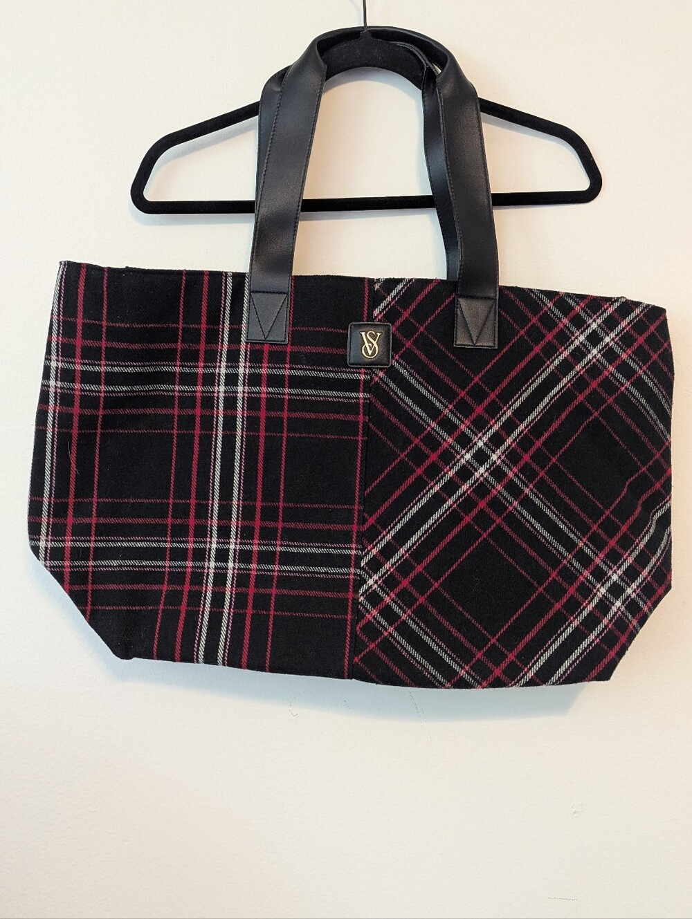 Victoria's Secret Large Plaid Tote Bag